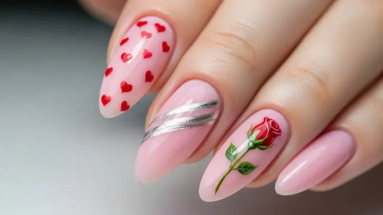 valentines-day-pink-nail-idea