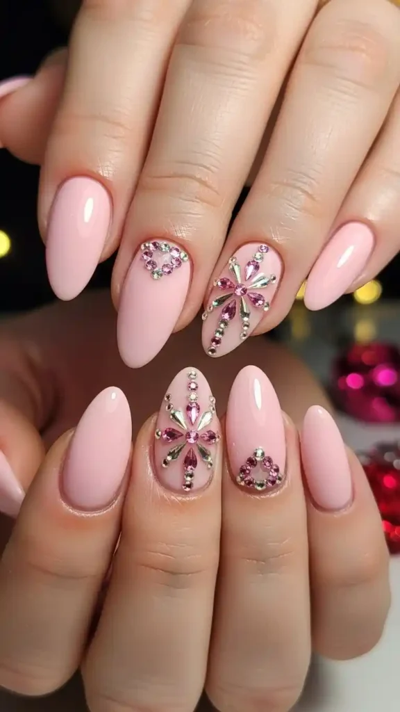 long-pink-nail-designs-with-hearts.