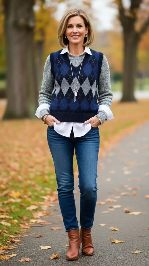 preppy-layered-gray-chic