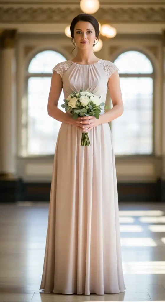 cap-sleeve-bridesmaid-dress