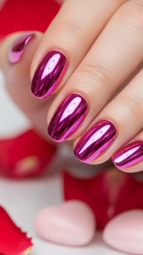 chrome-pink-mirror-nail-look