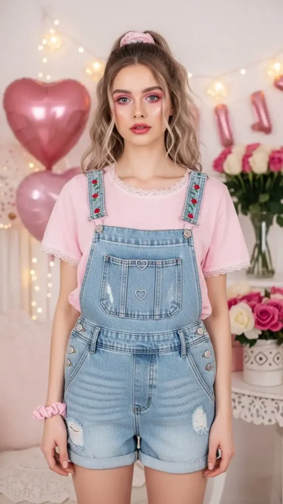 denim-overalls-pastel-tee.