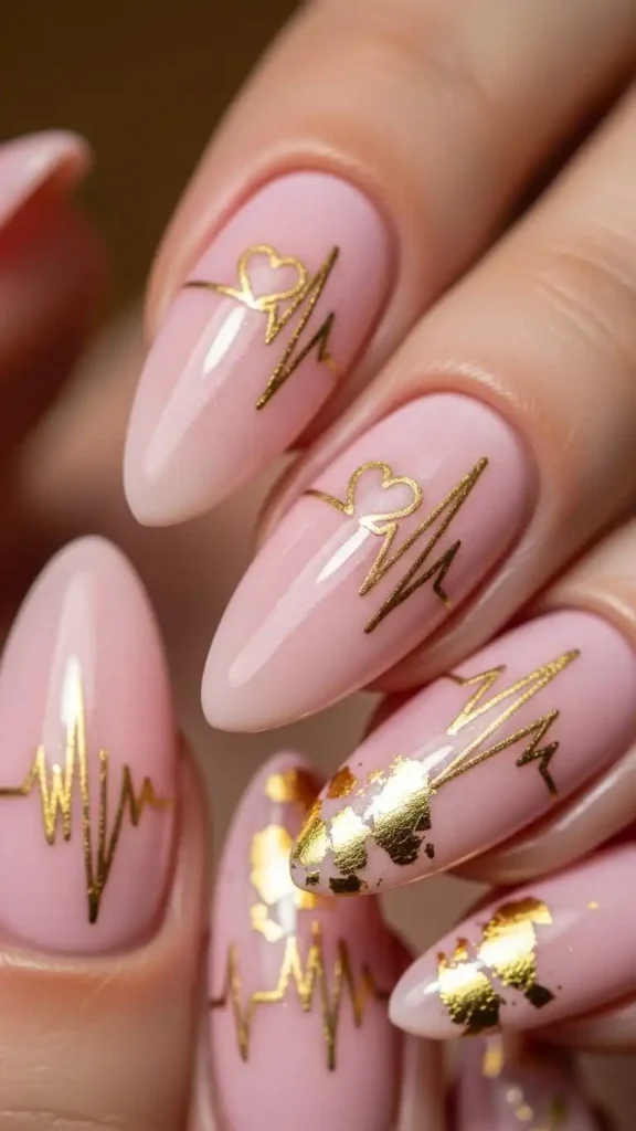 gilded-heartbeat-gold-lines