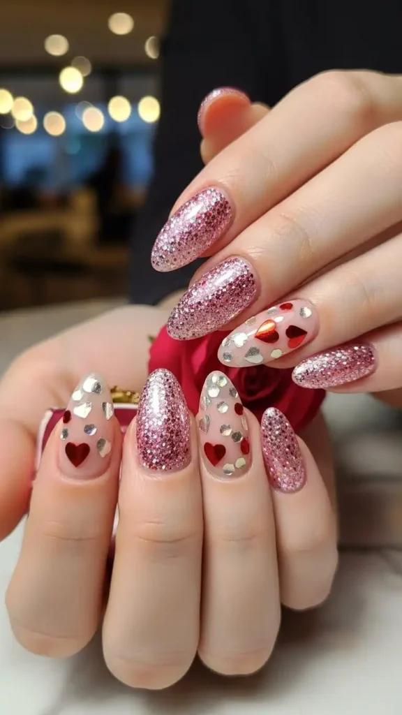 glittery-nails