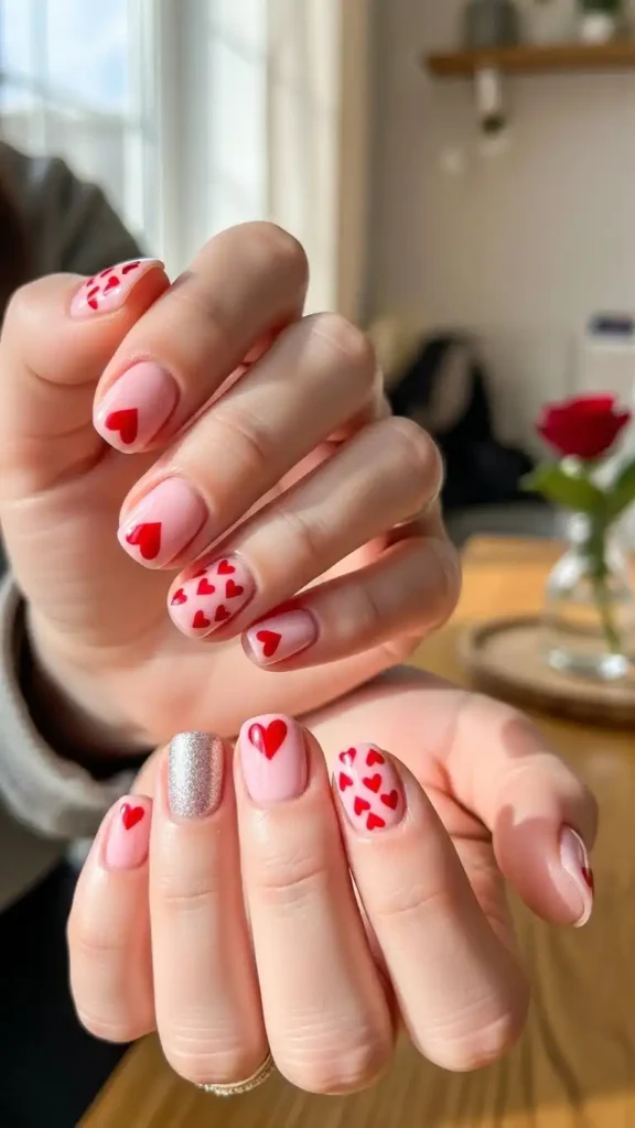 heart-accent-nails