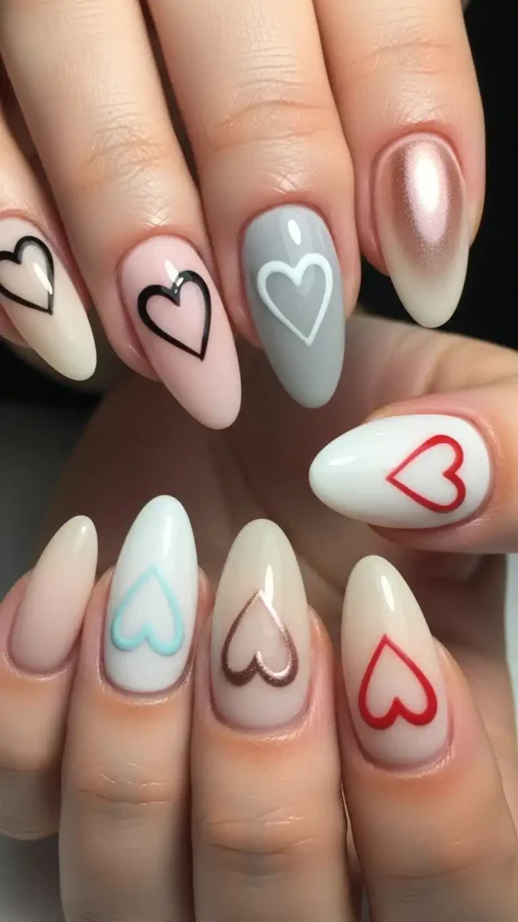 minimalist-heart-outline-nails