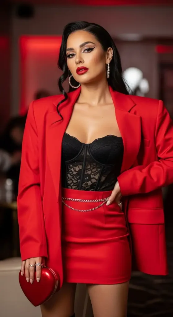 oversized-red-blazer-and-micro-skirt