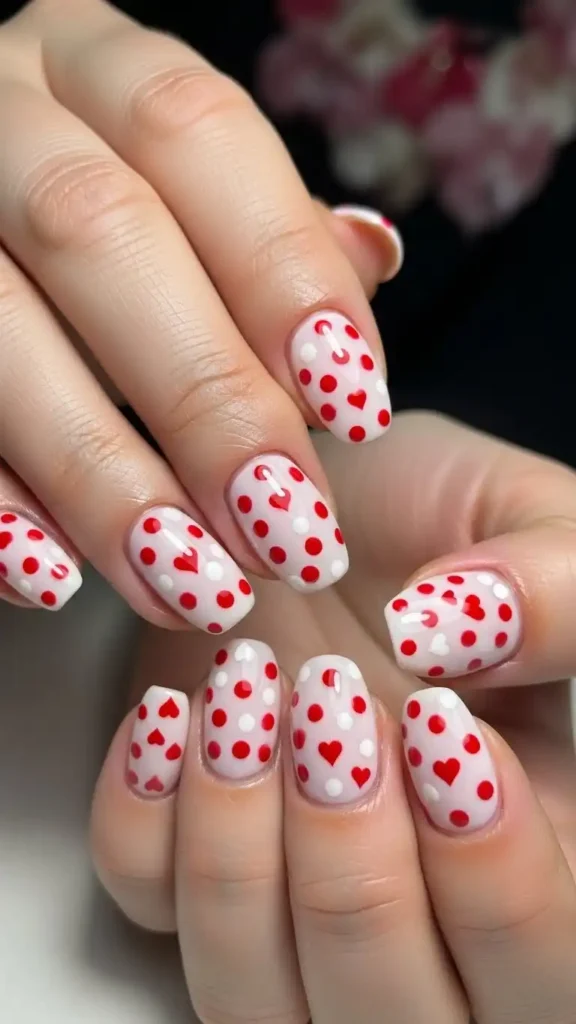 polka-dots-and-tiny-heart-design
