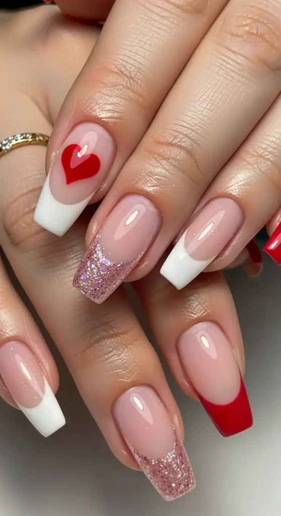 romantic-french-tips-with-a-twist