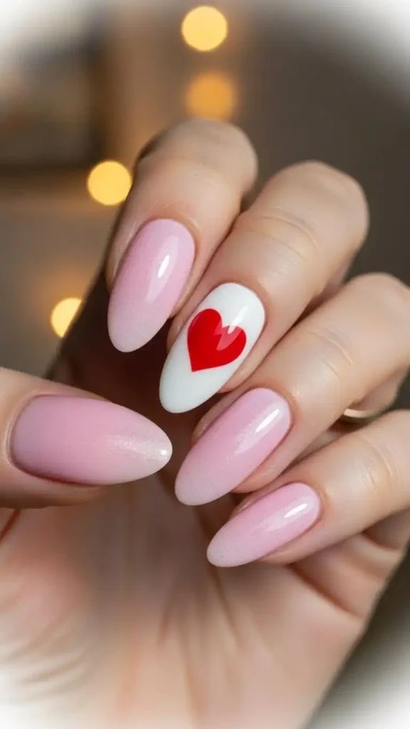 single-heart-accent-nail