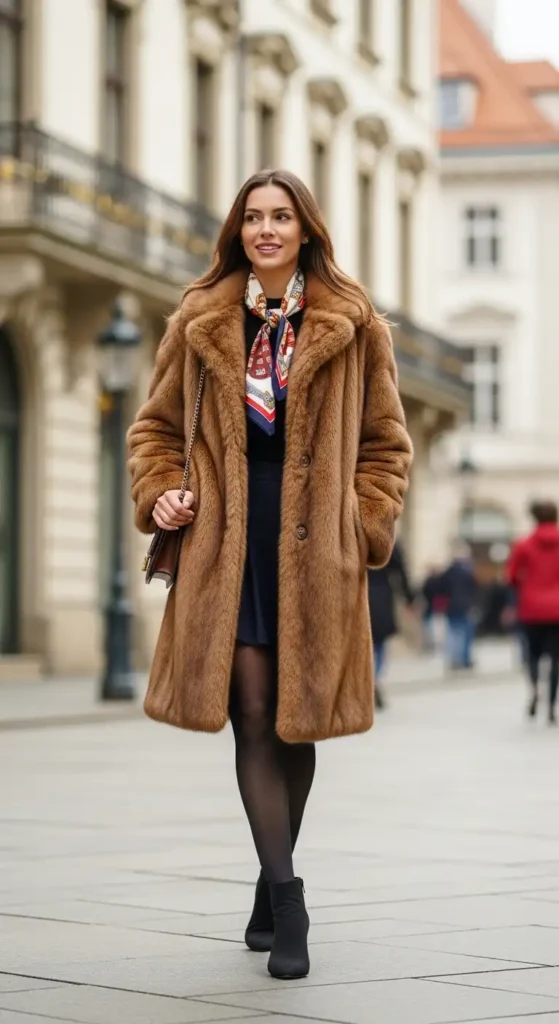 faux-fur-coat-with-mini-skirt