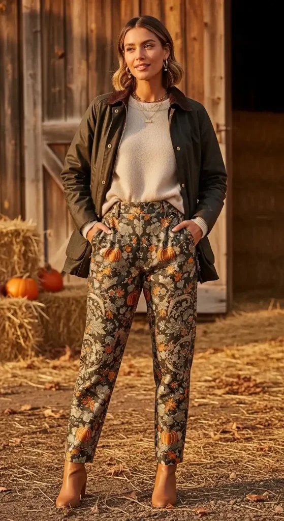printed-statement-pants-styled-with-a-barn-jacket