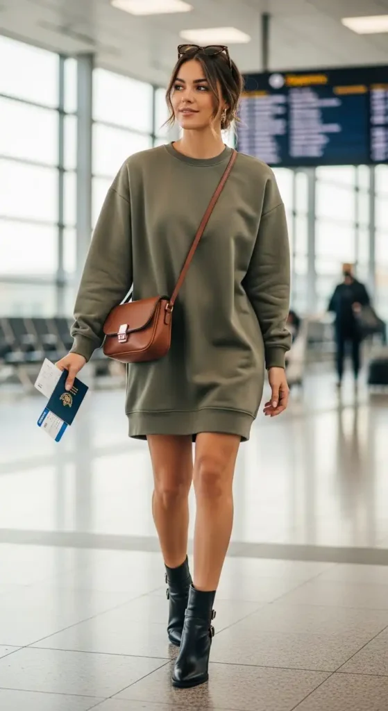 sweatshirt-dress-and-ankle-boots