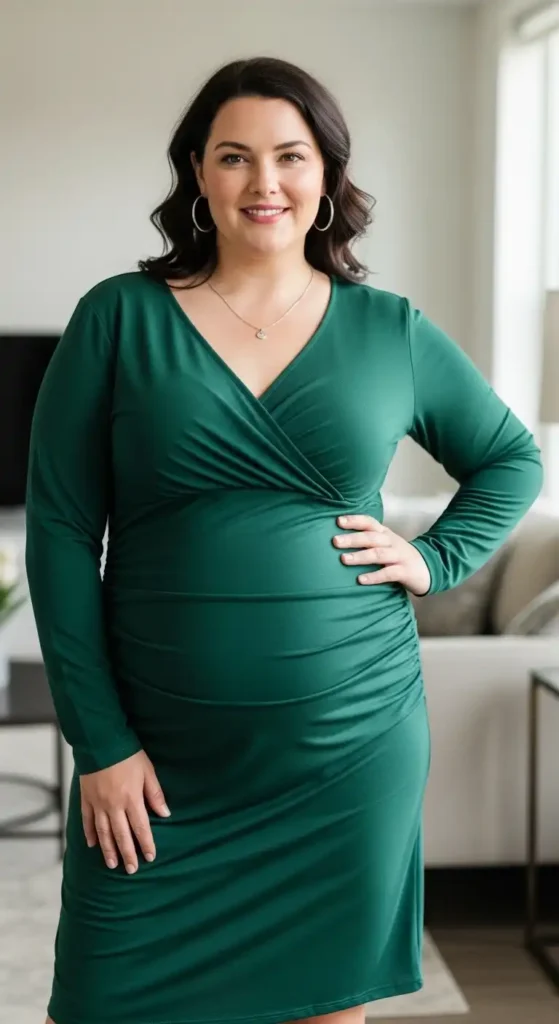 ruched-dress-for-gentle-shaping