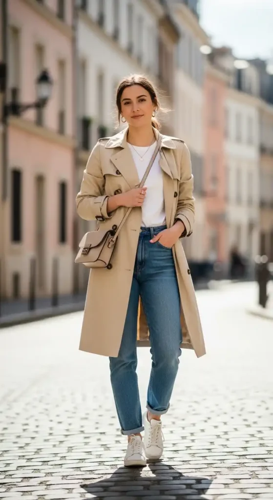trench-coat-white-tee-straight-leg-jeans