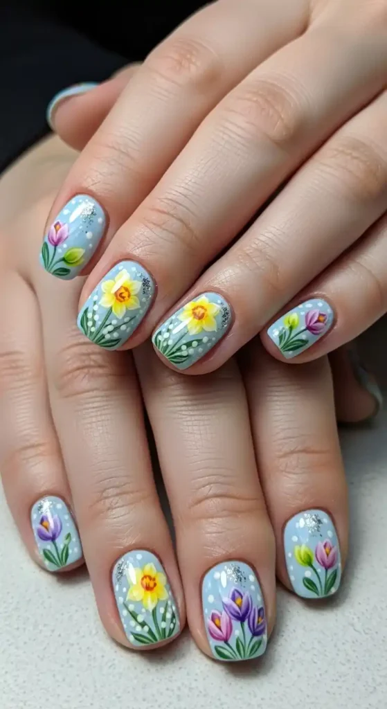 floral-easter-nails