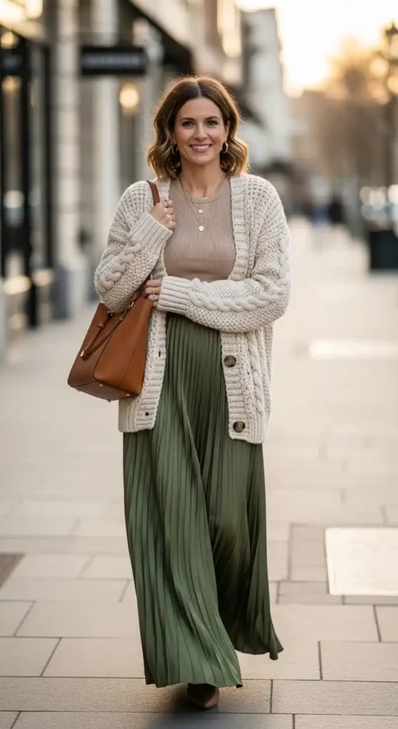 knit-cardigan-and-maxi-skirt