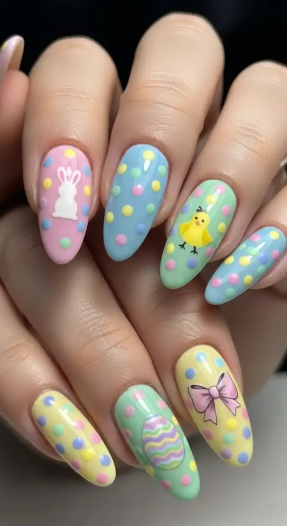polka-dot-easter-nails