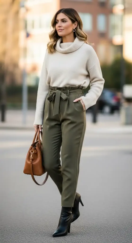 turtleneck-and-paperbag-waist-pants