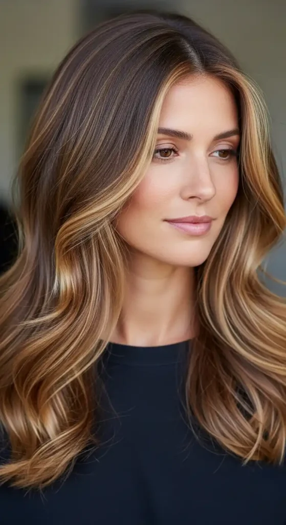 blonde-highlights-on-brown-hair