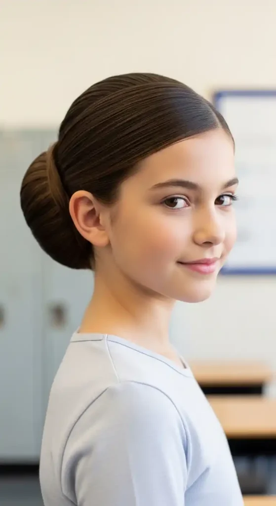 low-bun-with-a-smooth-finish.