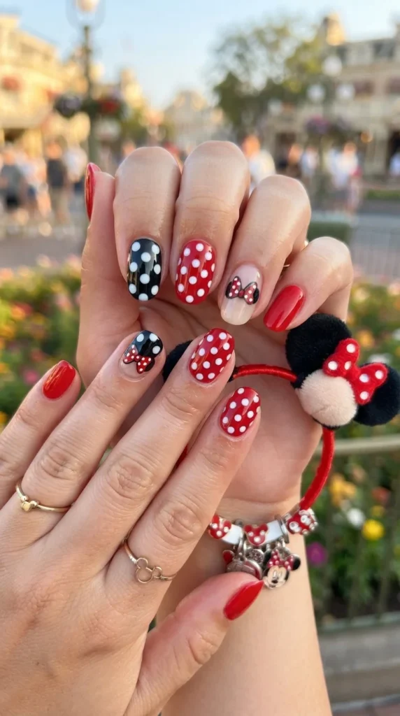 minnie-mouse-polka-dot-nails